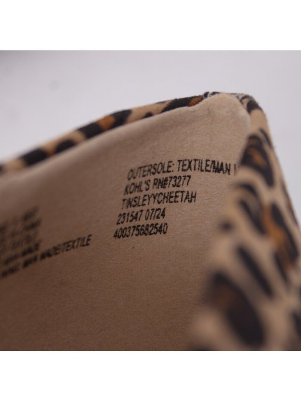Apt 9 Heels Tinsleyy Cheetah Sz 9 M Brown Black Animal Print Fabric 3" Heels - Picture 8 of 9